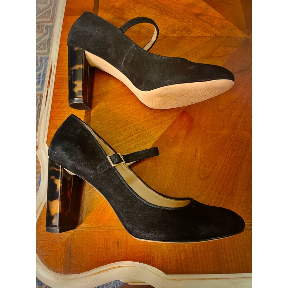 Land's End Mary Jane Tortoise Block Heels